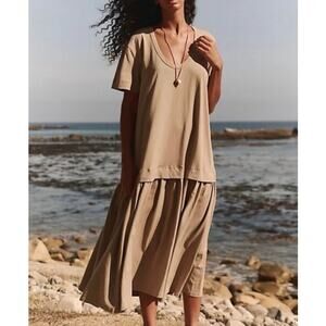 Free People Herron Drop -Waist Maxi Dress Size Medium NEW MSRP$128